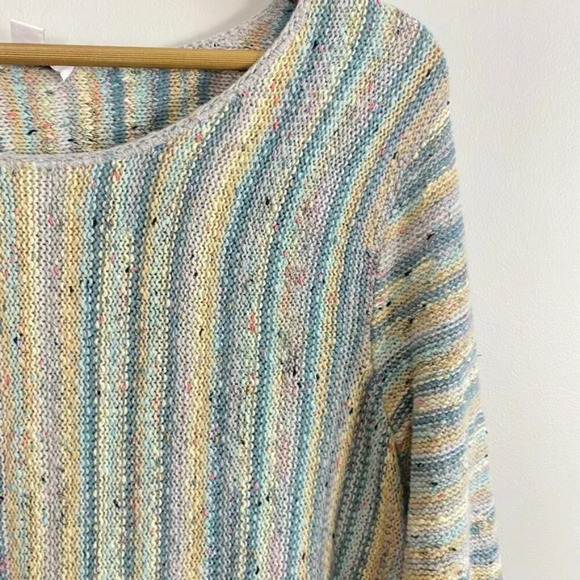 J. Jill Pastel Multicolored Knit Sweater - Picture 3 of 9